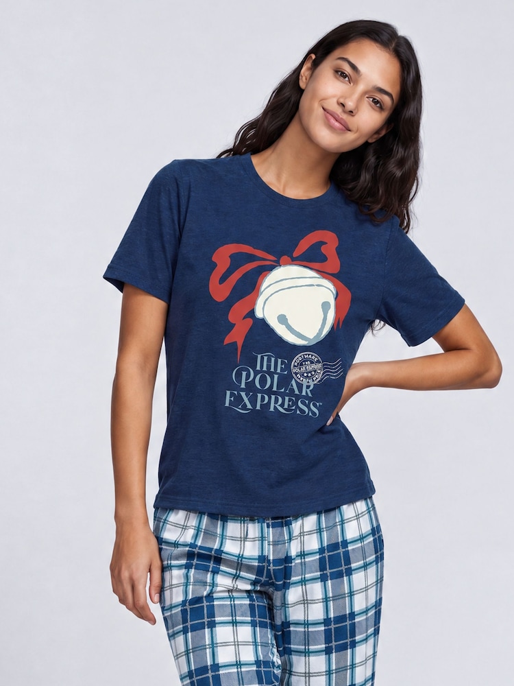 Brands In Blue Polar Express Christmas Pyjamas - Image 1 of 3