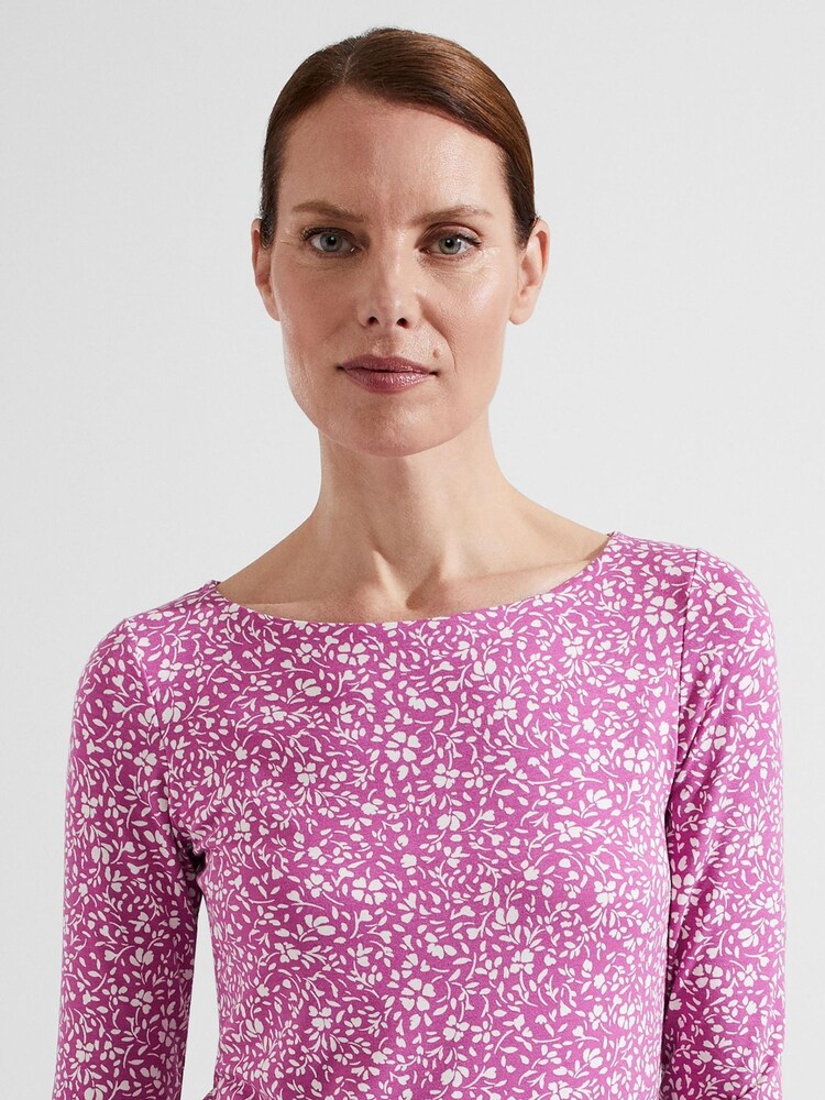 Hobbs Pink Sonya Printed Top - Image 1 of 1