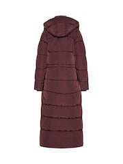 Long Tall Sally Red Padded Maxi Coat - Image 7 of 7