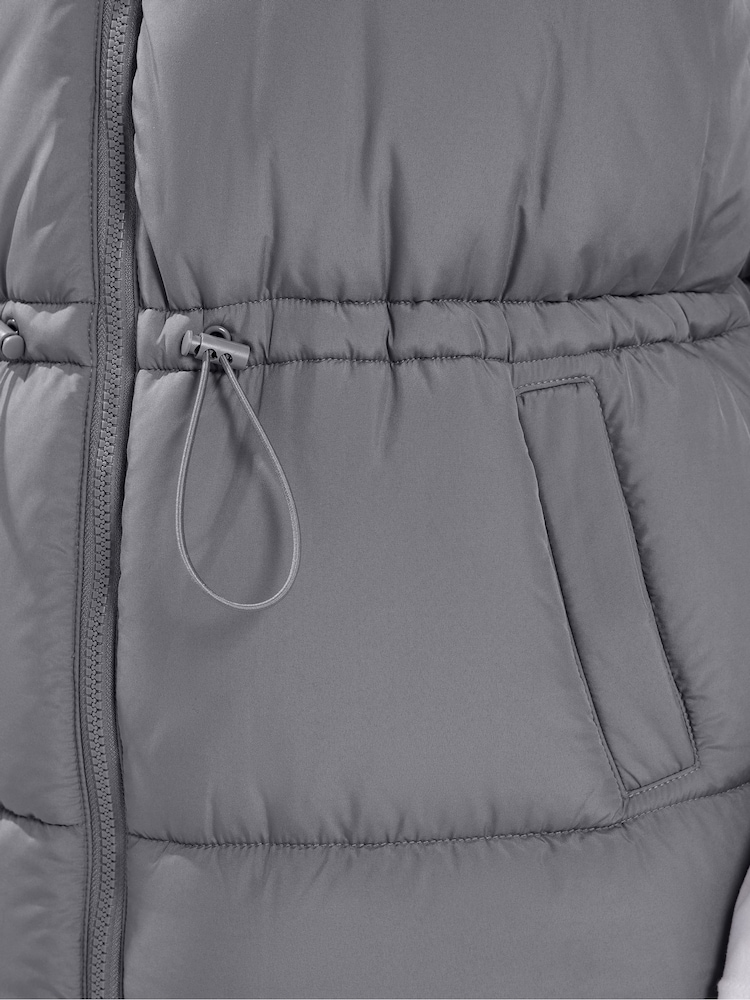 Yours Curve Grey Padded Gilet - Image 6 of 6 Yours Curve Grey Padded Gilet - Image 6 of 6