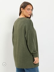 Yours Curve Green Soft Touch Cardigan - Image 3 of 6