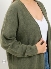 Yours Curve Green Soft Touch Cardigan - Image 4 of 6