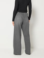 Long Tall Sally Grey Wide Leg Pull On Jeans - Image 3 of 6