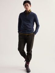 Μπλε - Seasalt Cornwall Prow 1/4 Zip Jumper - Εικόνα 3 από 3