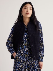 Seasalt Cornwall Blue Incoming Tide Gilet - Image 2 of 5
