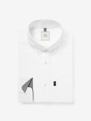 White Regular Fit Easy Iron Button Down Oxford Shirt - Image 1 of 6