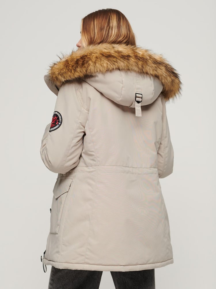 Superdry Grey Everest Faux Fur Hooded Parka - Image 2 of 6