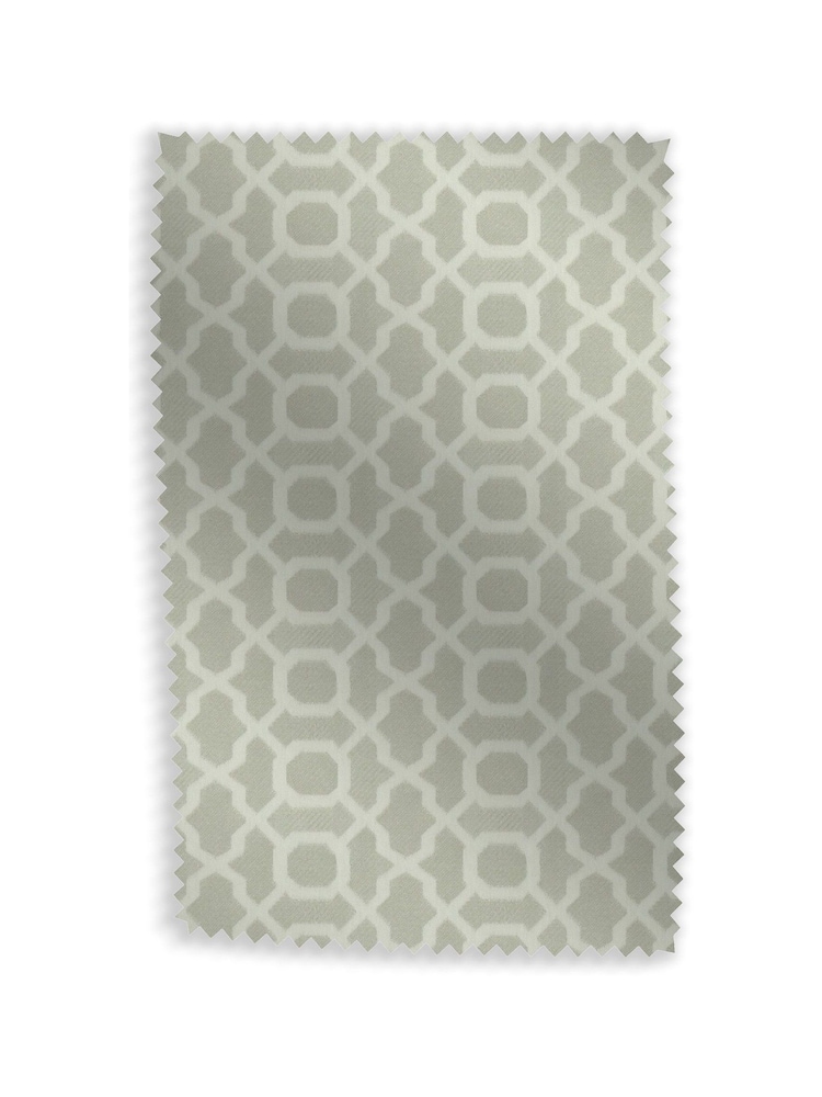 Light Grey Woven Geo Made To Measure Curtains - Image 9 of 9