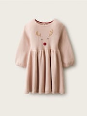 The White Company Pink Blend Jingles Knit & Tulle Dress - Image 1 of 4