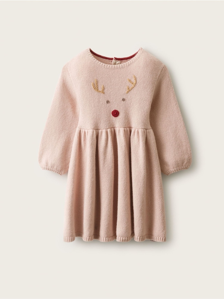 The White Company Pink Blend Jingles Knit & Tulle Dress - Image 1 of 4
