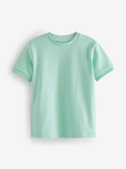 Mint Green Short Sleeve Textured T-Shirt (3-16yrs) - Image 1 of 3