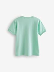 Mint Green Short Sleeve Textured T-Shirt (3-16yrs) - Image 2 of 3
