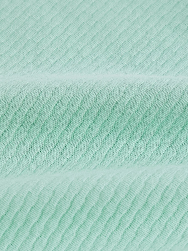 Mint Green Short Sleeve Textured T-Shirt (3-16yrs) - Image 3 of 3