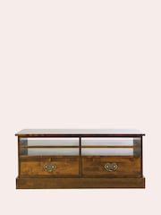 Laura Ashley Dark Chestnut Garrat 2 Drawer TV Stand - Image 3 of 6