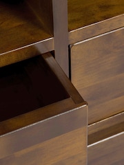 Laura Ashley Dark Chestnut Garrat 2 Drawer TV Stand - Image 5 of 6