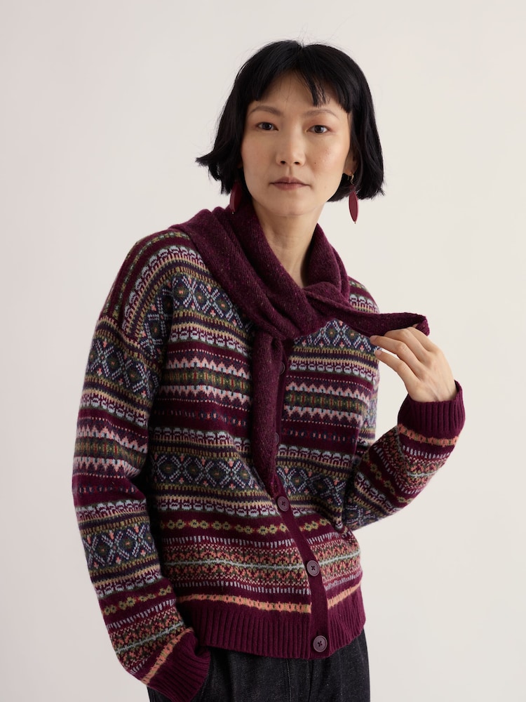 Seasalt Cornwall Purple Wild Bilberry Scarf - Image 2 of 4 Seasalt Cornwall Purple Wild Bilberry Scarf - Image 2 of 4