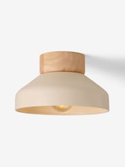 MADE.COM Cream Albert Flush Ceiling Fitting Ceiling Light - Image 3 of 3