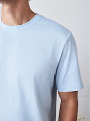 Ice Blue Check Short Sleeve Pyjamas Set - Image 5 of 7