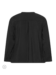 Yours Curve Blus med dragkedja och hakkrage - Bild 7 av 7