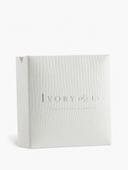 Ivory & Co Rose Gold Modern Pearl Effect Drop Earrings - Image 5 of 5