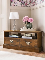 Laura Ashley Dark Chestnut Garrat Corner TV Stand - Image 2 of 6