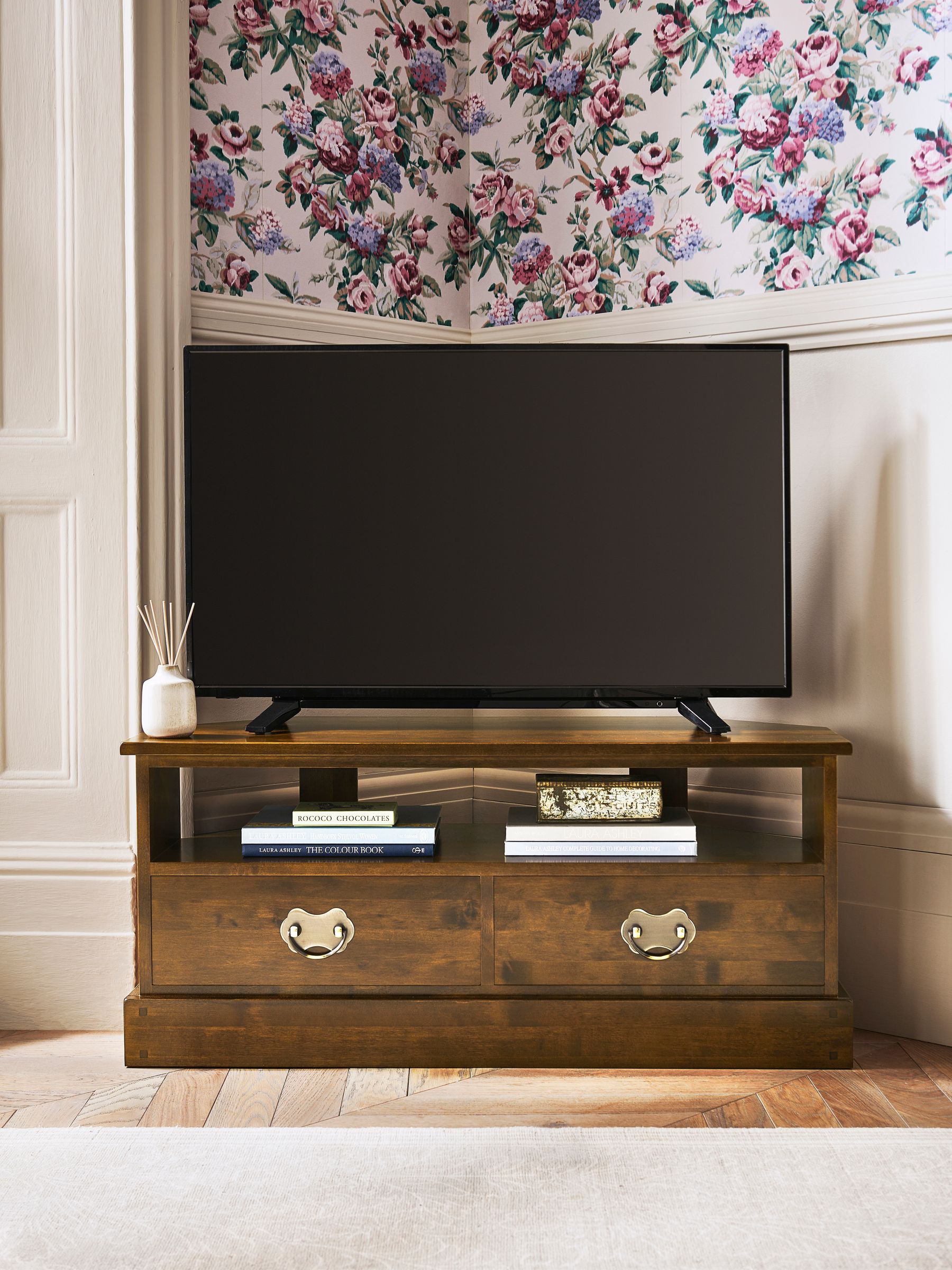 Buy Laura Ashley Dark Chestnut Garrat 2 Drawer Up to 50 inch TV