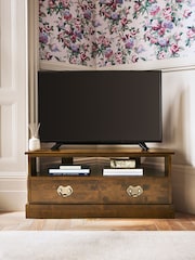 Laura Ashley Dark Chestnut Garrat Corner TV Stand - Image 4 of 6