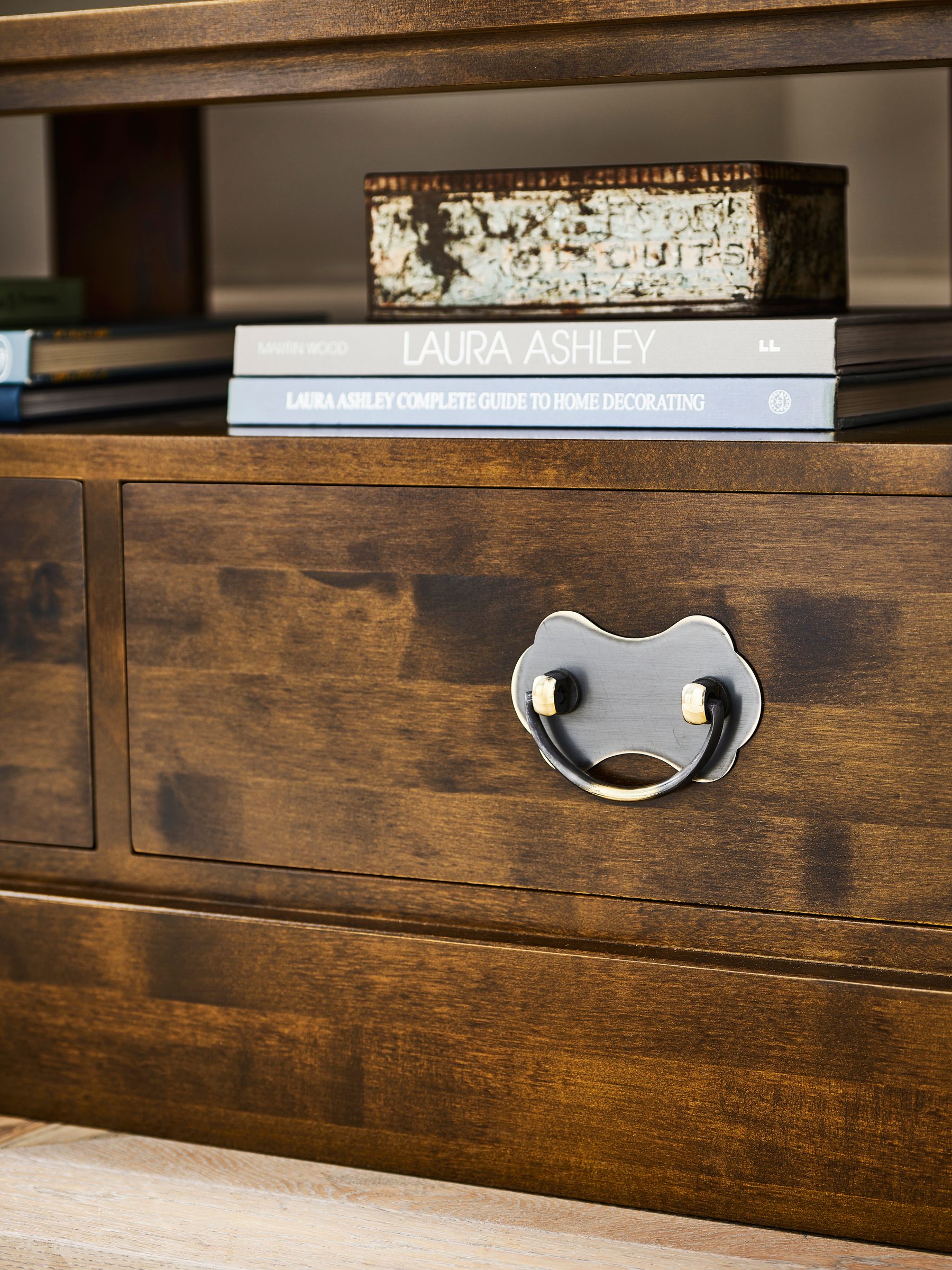 Laura Ashley Dark Chestnut Garrat Corner TV Stand | Laura Ashley Laura Ashley Dark Chestnut Garrat Corner TV Stand | Laura Ashley