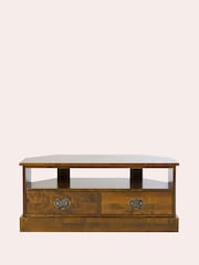 Laura Ashley Dark Chestnut Garrat Corner TV Stand - Image 6 of 6