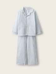 Tradicionalna pidžama opuštenog kroja The White Company Striped sa poplinskim cevkama - Slika 1 od 4