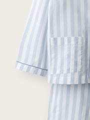 Tradicionalna pidžama opuštenog kroja The White Company Striped sa poplinskim cevkama - Slika 3 od 4