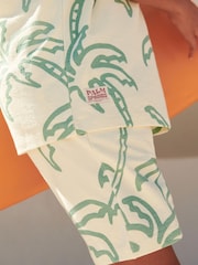Ecru Palm Graphic Top and Shorts Set (3-16yrs) - Image 3 of 6