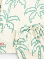 Ecru Palm Graphic Top and Shorts Set (3-16yrs) - Image 6 of 6