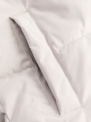 JACK & JONES Grey Hooded Puffer Jacket - Image 4 of 5