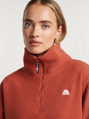 4th Arq Orange Lennox Half-Zip Fleece - Image 2 of 4