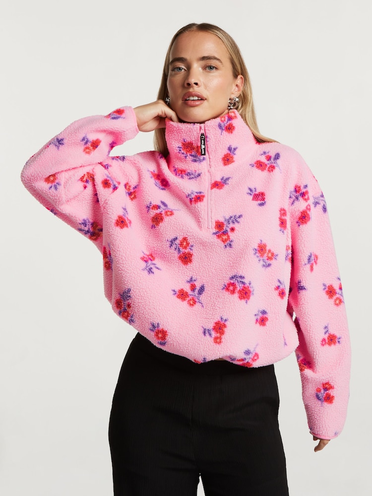 4th Arq Pink Phoenix Half-Zip Fleece - Image 2 of 6