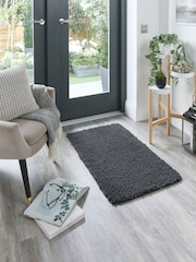 My Rug Charcoal Grey Soft Stain Resistant And Washable Rug - Image 1 of 5