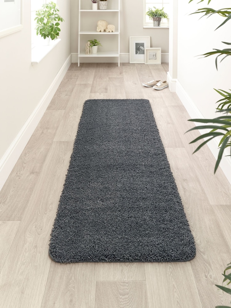 My Rug Charcoal Grey Soft Stain Resistant And Washable Rug - Image 2 of 5