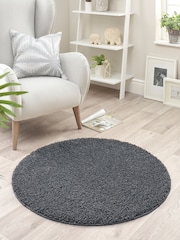 My Rug Charcoal Grey Soft Stain Resistant And Washable Rug - Image 3 of 5