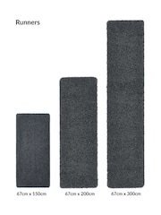 My Rug Charcoal Grey Soft Stain Resistant And Washable Rug - Image 5 of 5