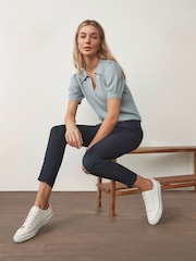 Navy Slim Trousers - Image 2 of 5