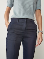 Navy Slim Trousers - Image 3 of 5