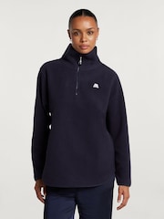 4th Arq Navy Blue Lennox Half-Zip Fleece - Image 1 of 5