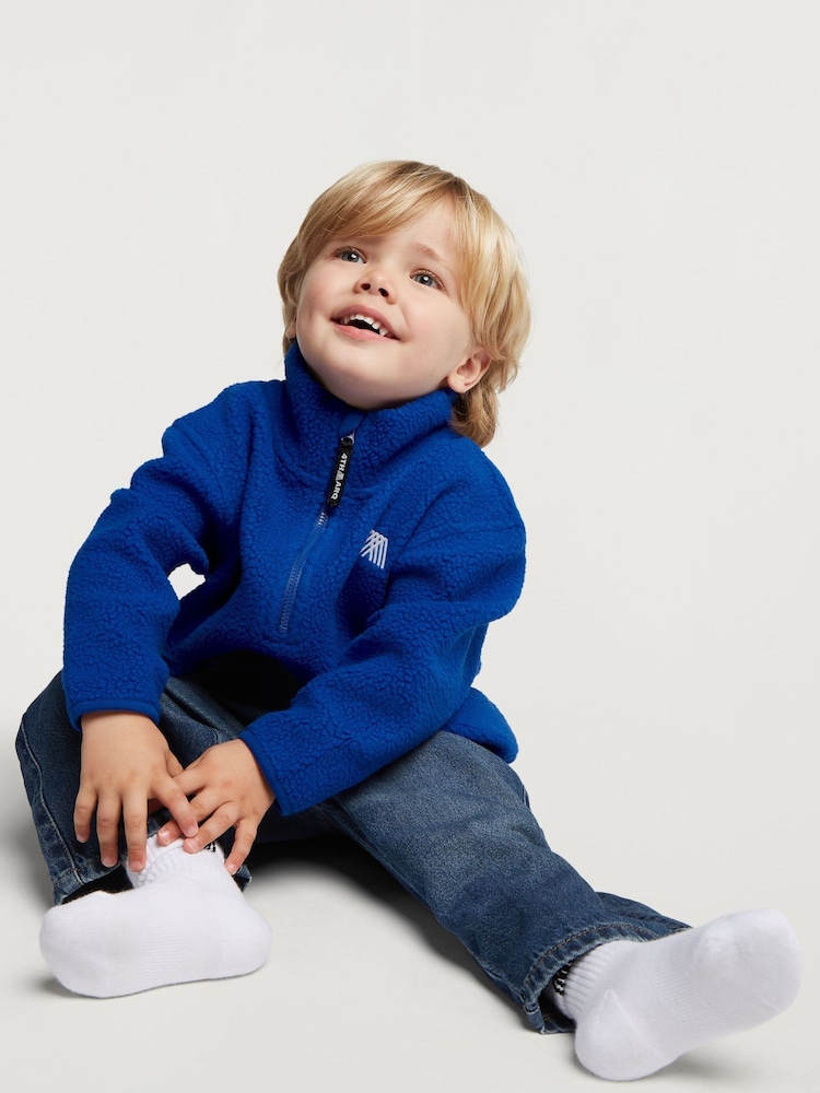 4th Arq Blue Kids Half-Zip Fleece - Image 2 of 4