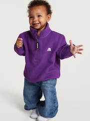 4th Arq Purple Kids Half-Zip Fleece - Image 3 of 4