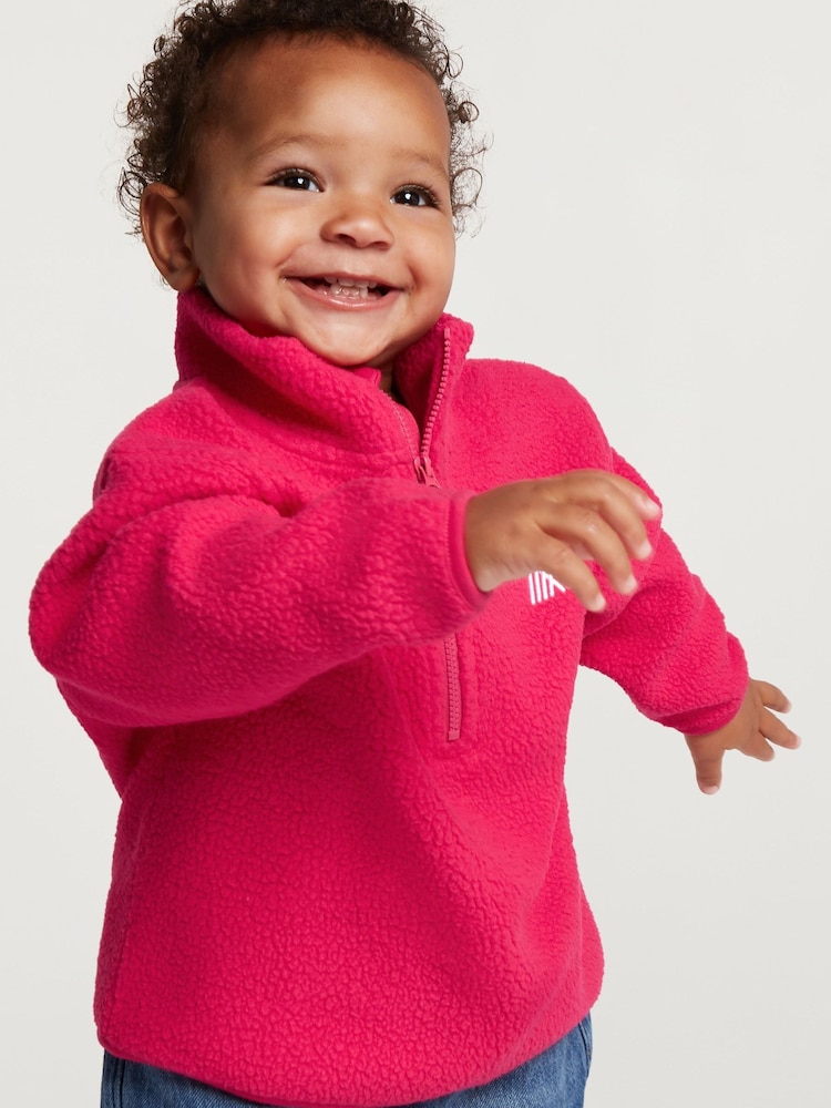 4th Arq Dark Pink Kids Half-Zip Fleece - Image 1 of 5