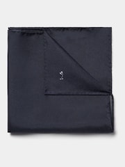 Peckham Rye Navy Blue Classic Pocket Square - Image 1 of 3