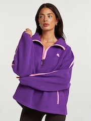 4th Arq Purple MADDOX Half-Zip Fleece - Image 1 of 6