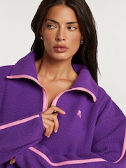 4th Arq Purple MADDOX Half-Zip Fleece - Image 5 of 6