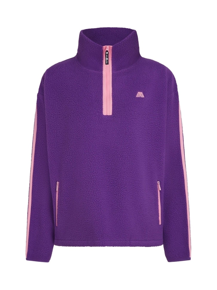 4th Arq Purple MADDOX Half-Zip Fleece - Image 6 of 6 4th Arq Purple MADDOX Half-Zip Fleece - Image 6 of 6